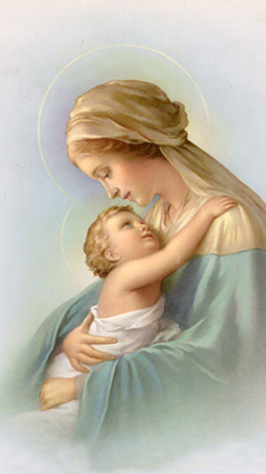 Virgin Mary holding Jesus Samsung Galaxy S5 Wallpaper. The Slave