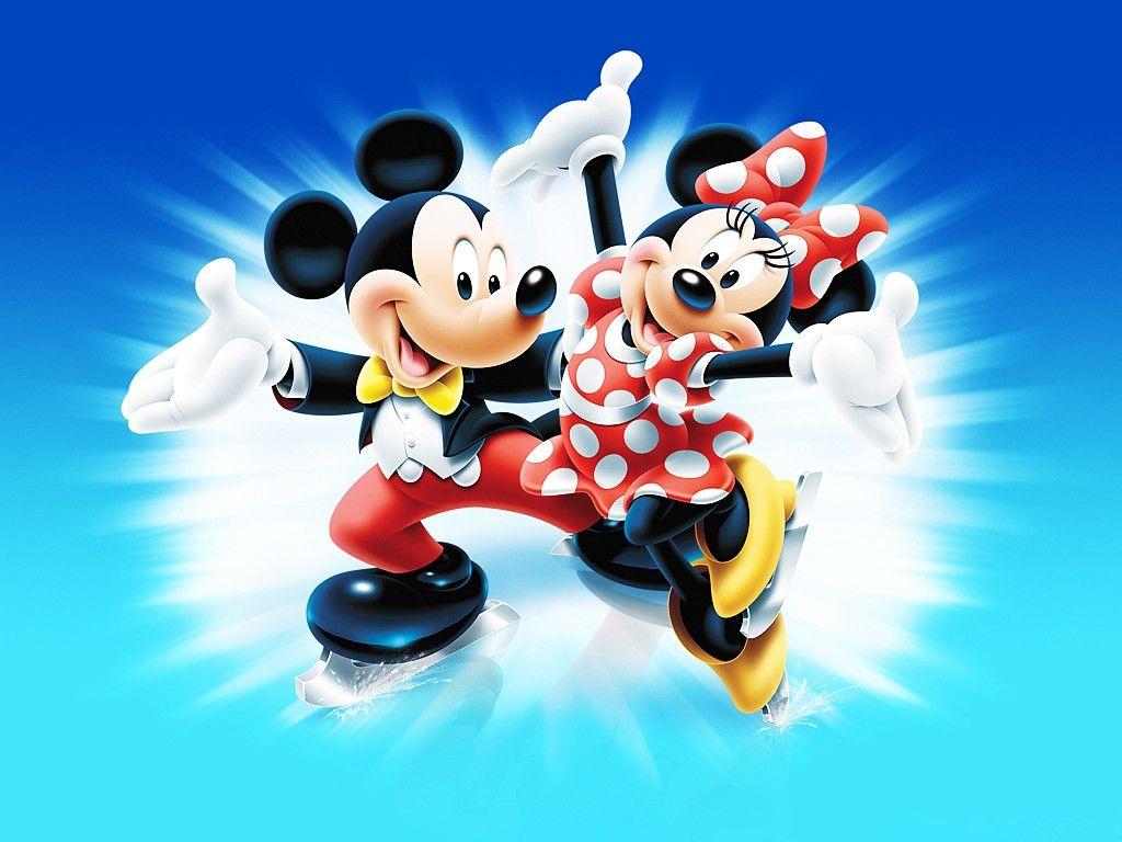 Mickey mouse and minnie mouse wallpaper
