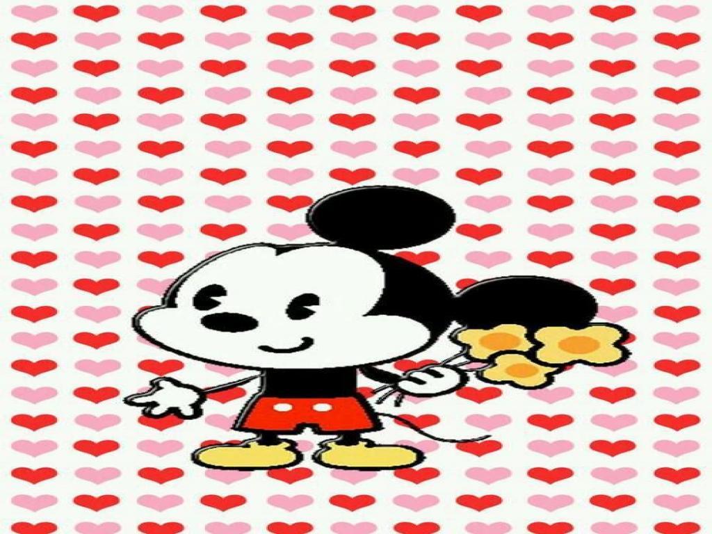 Cute Mickey And Minnie Wallpaper