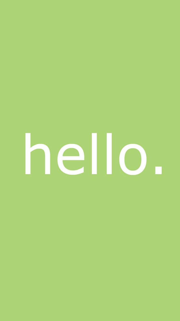 Letter hello iPhone 6 Wallpaper. iPhone 6 Wallpaper