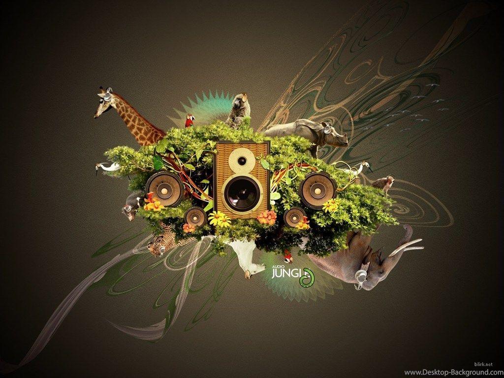 Wallpaper Pop Art Audio Jungle Dj Music Musik Collage Graphic