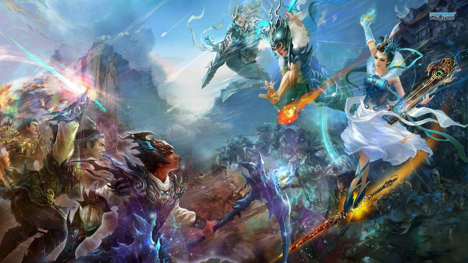 Fantasy image Magic Battle HD wallpaper and background photo