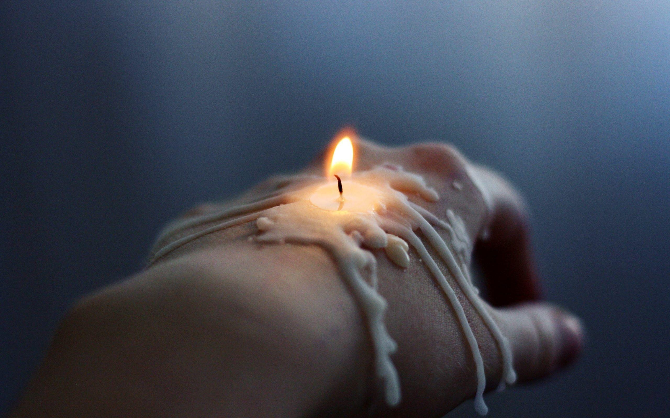 Candle on Hand