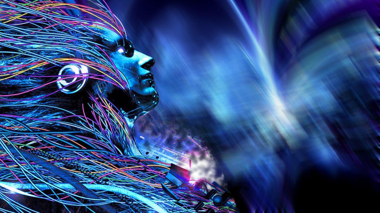 Dreaming Android Cyber Space wallpaperx1080