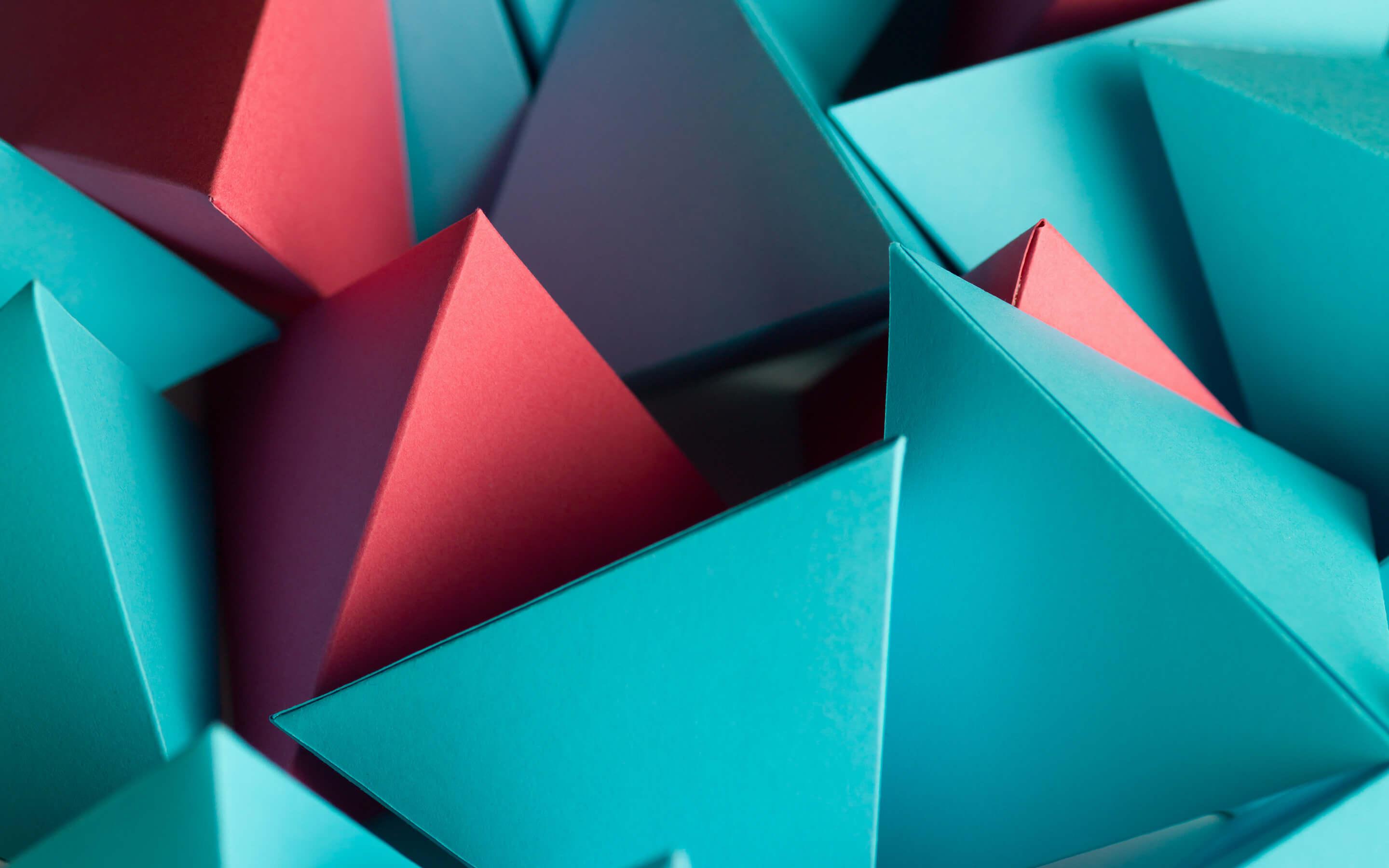 3D Triangle Cube Wallpaper