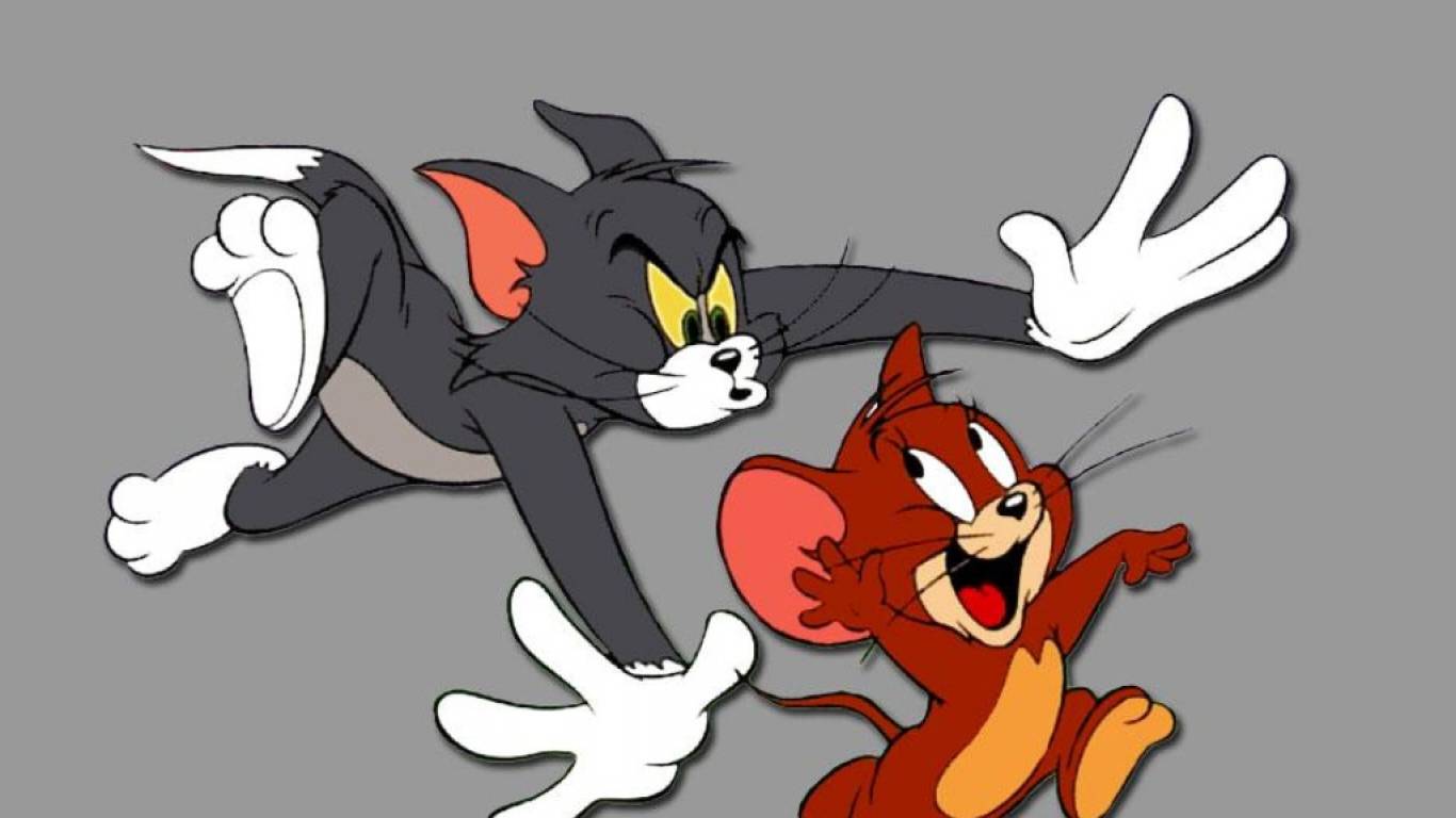 Tom and Jerry Run HD Wallpaper Image for Mac