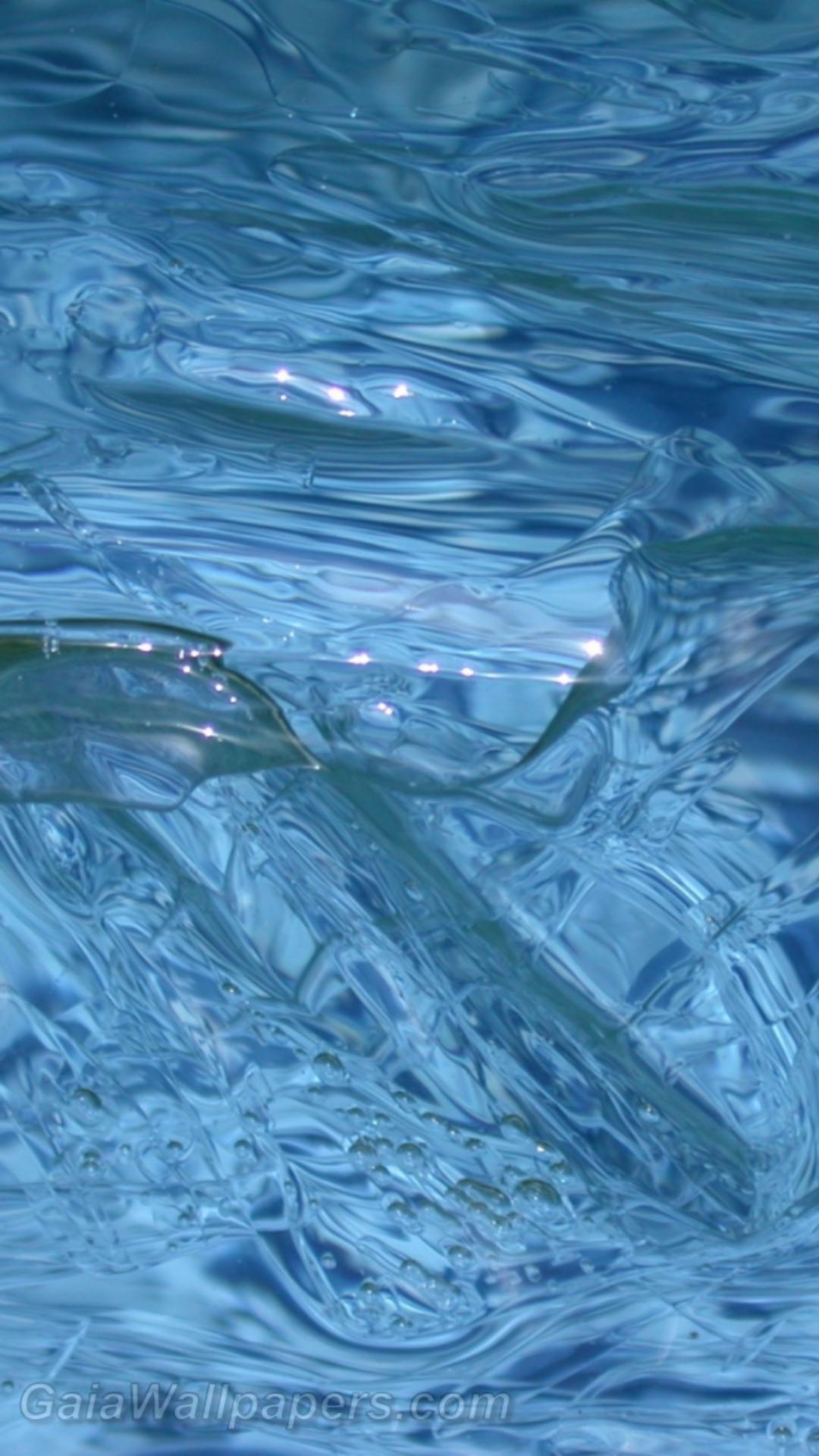 Melting ice in a pool wallpaper 1080x1920 Desktop Wallpaper