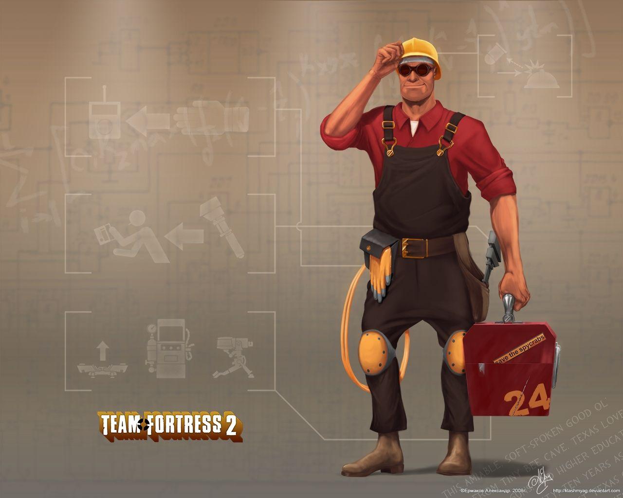 New Team Fortress 2 Engineer Wallpaper FULL HD 1920×1080 For PC
