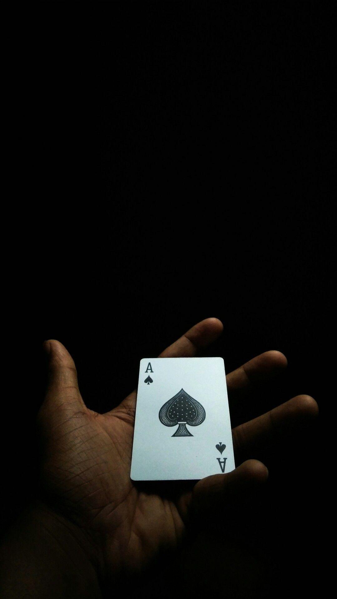 Ace of spades Cardography Card photography Mobilephotography Dark