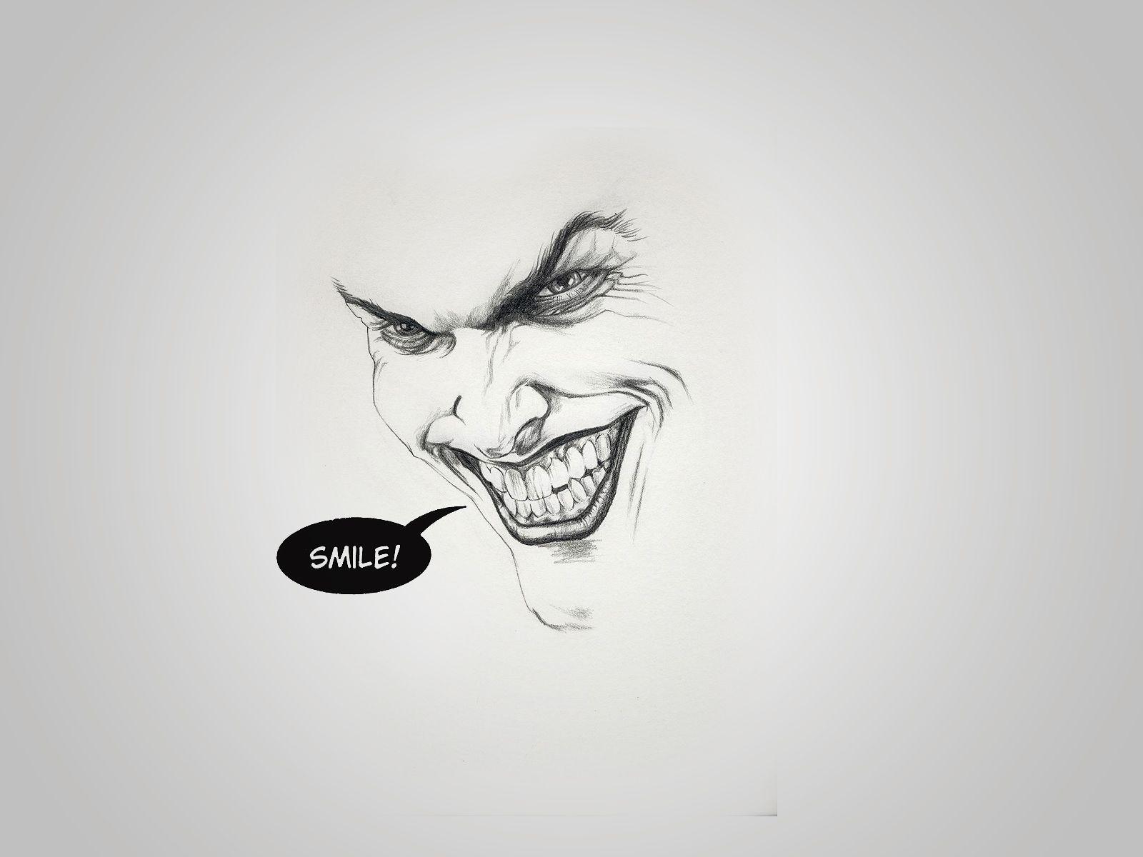 Drawn Joker wallpaper and image, picture, photo