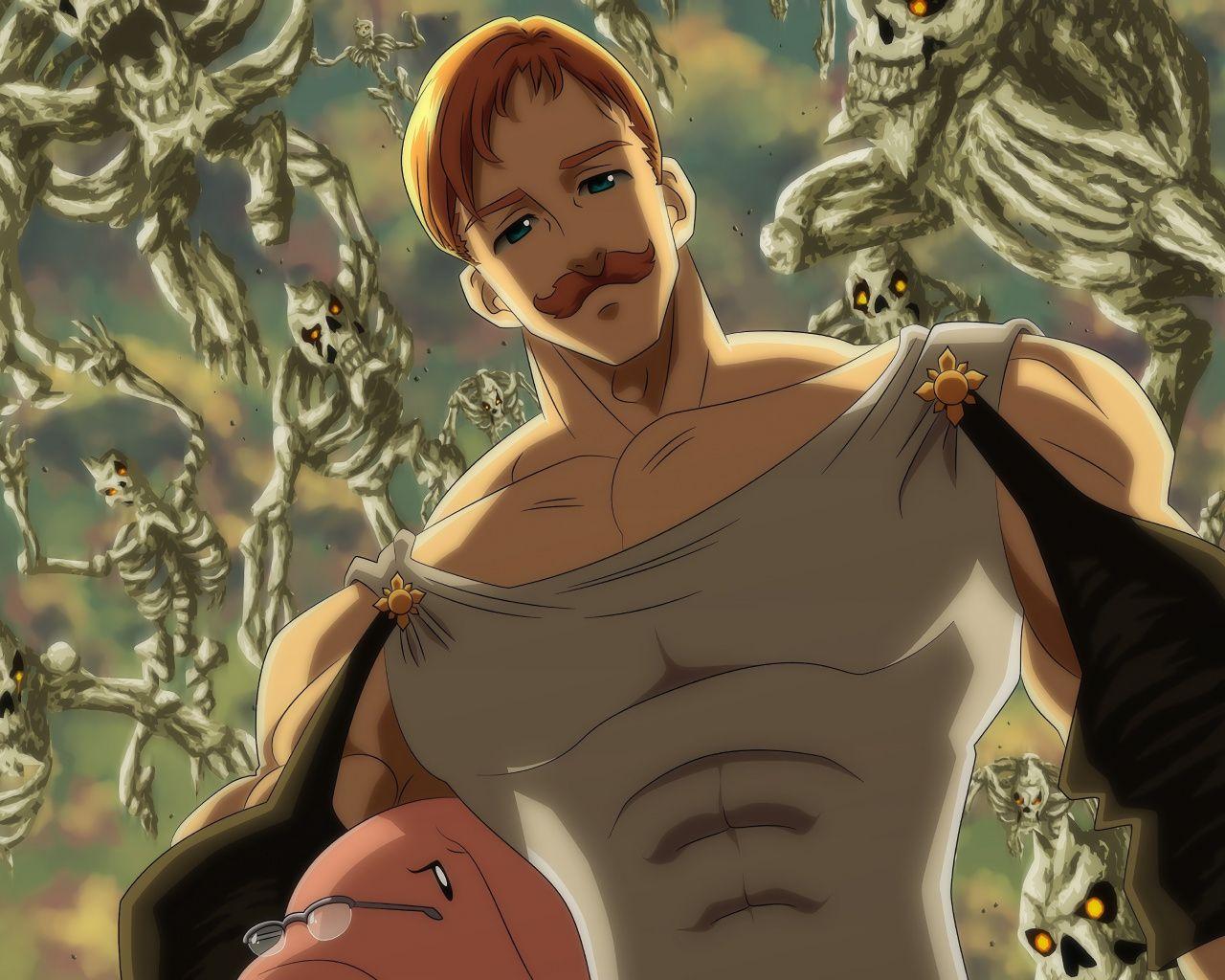 Download 1280x1024 wallpaper anime boy, escanor, the seven deadly