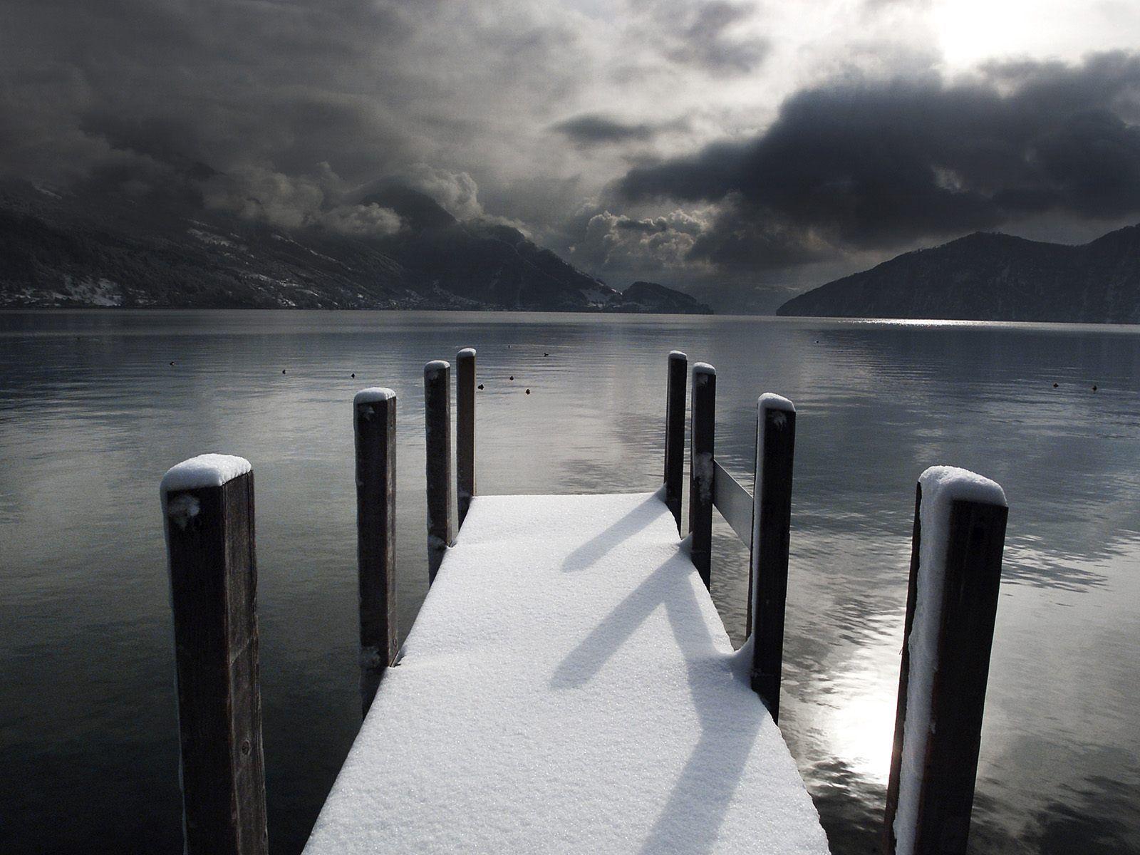 Lake Lucerne Weggis Switzerland And Ponds Wallpaper