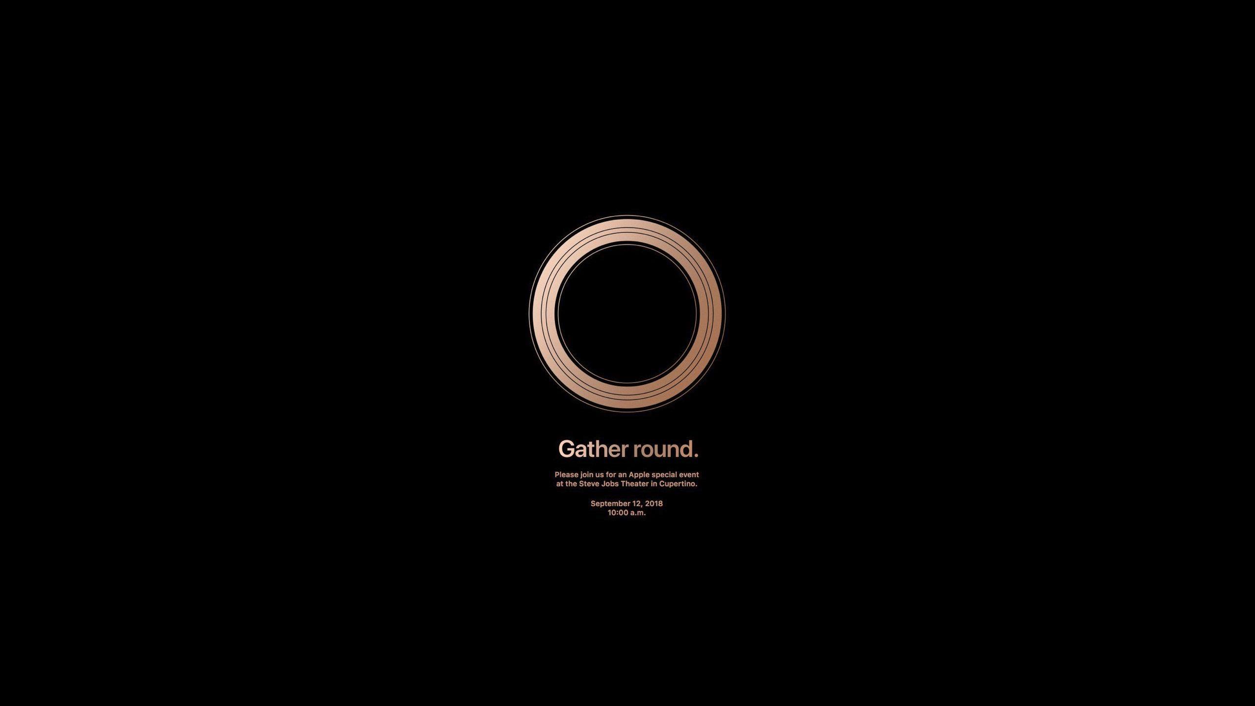 Apple 'Gather Round.' September 2018 Event Wallpaper