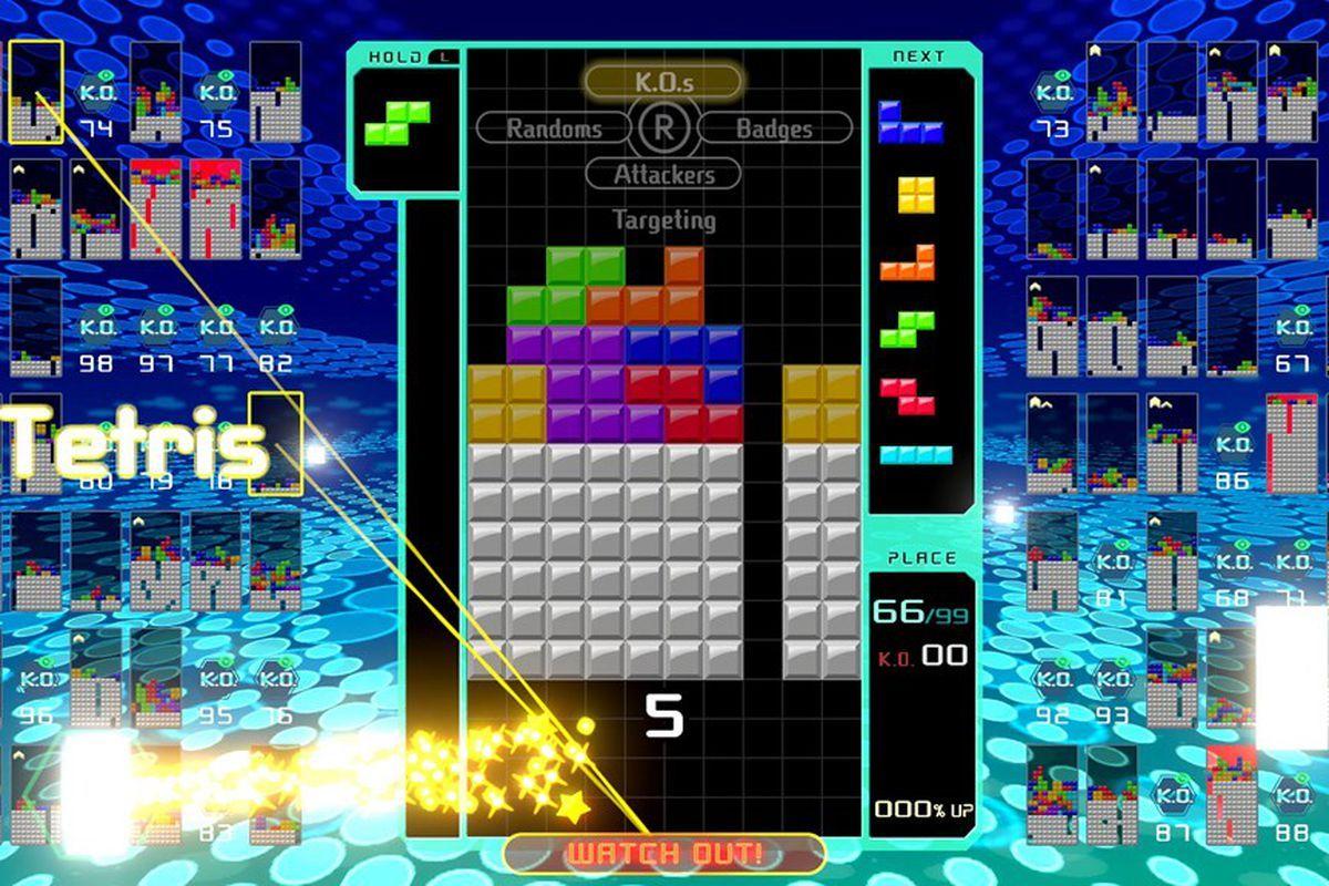 Tetris 99 is the opposite of Tetris Effect, and it's amazing