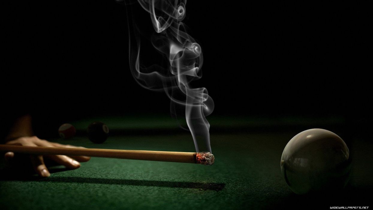 Smoke billiards tables snooker wallpaperx1080