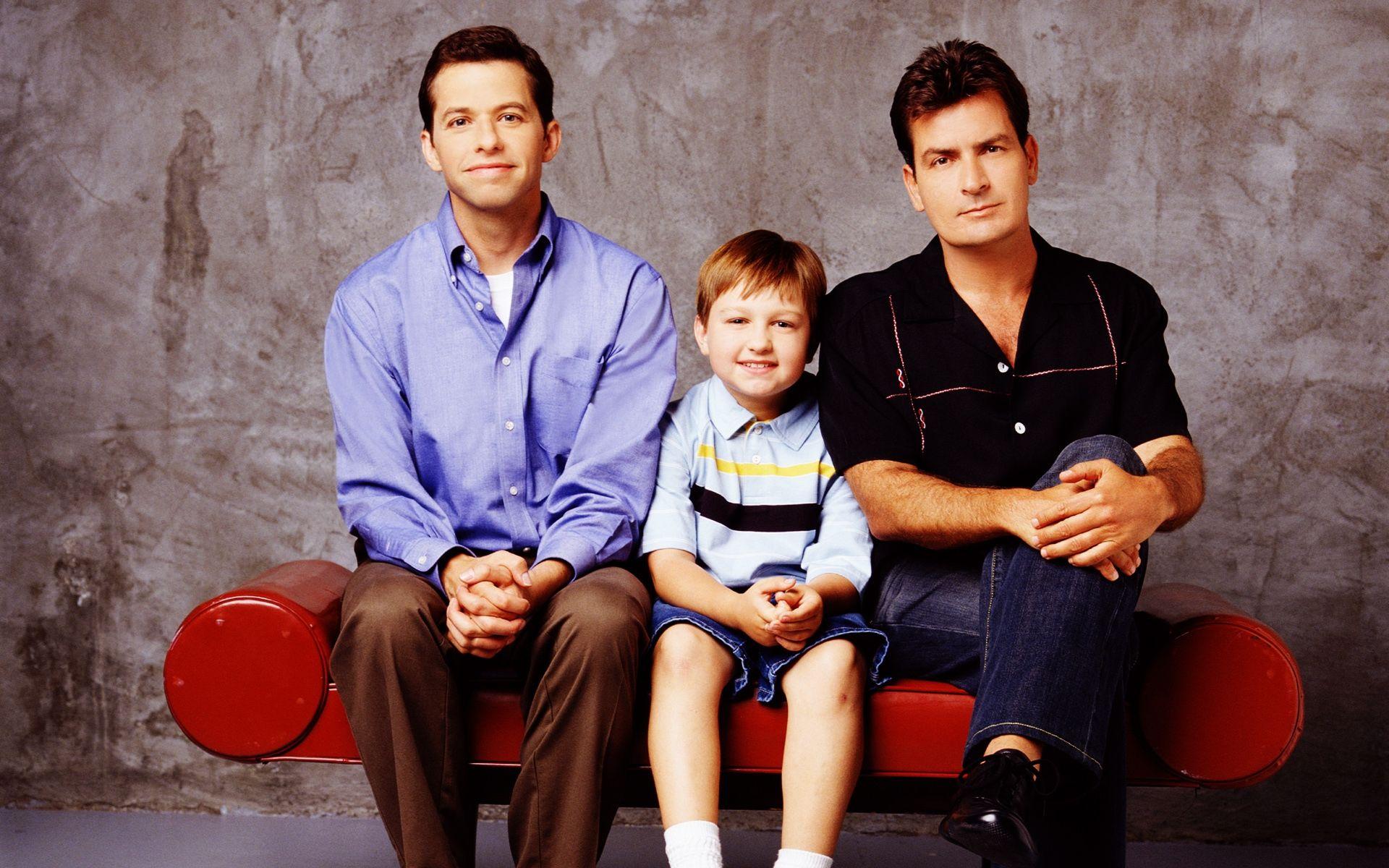 Two and a Half Men Starring Charlie Sheen, Jon Cryer, and Angus T