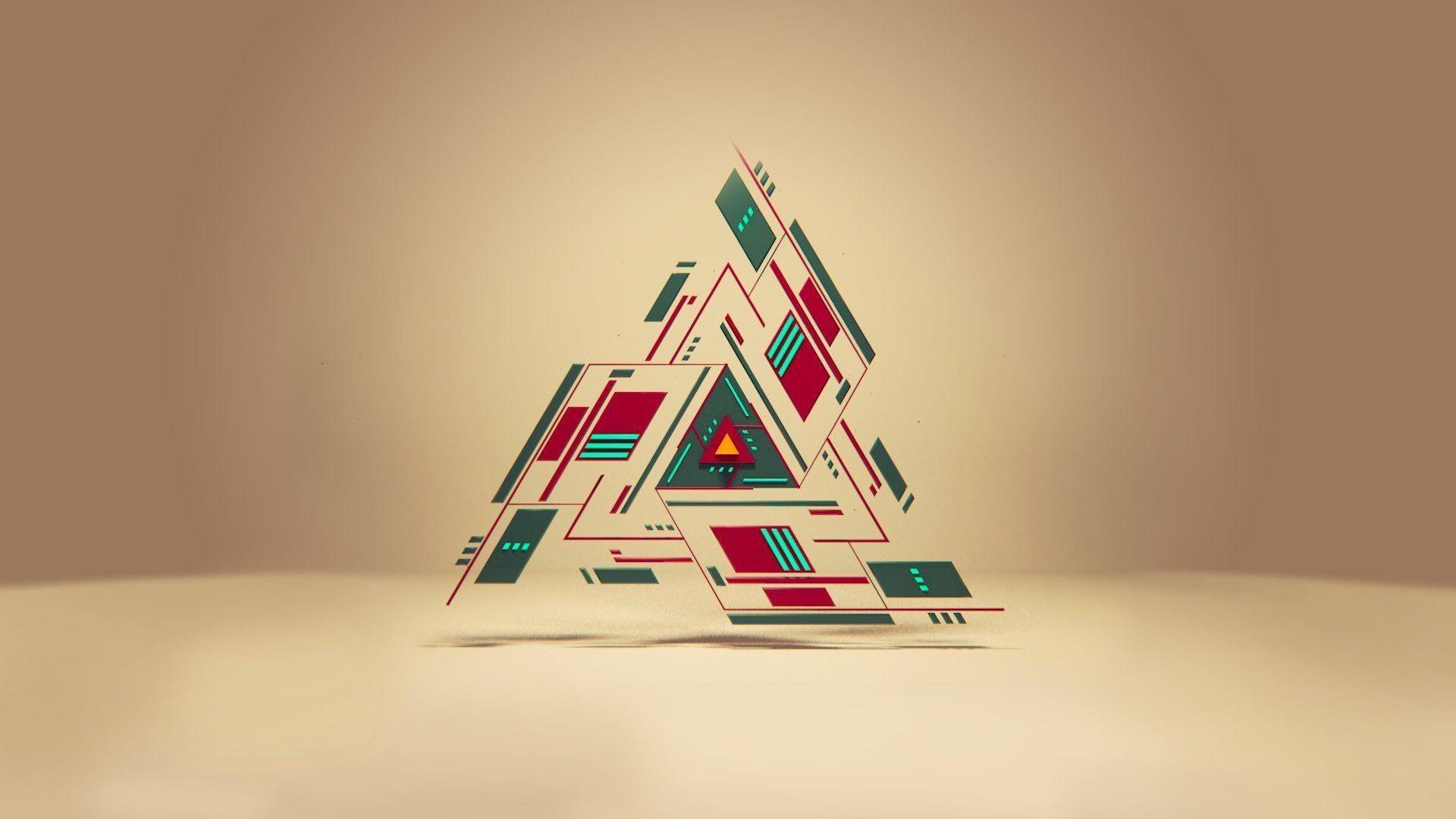 Background triangle 3D wallpaper. iluminati. Wallpaper, 3D