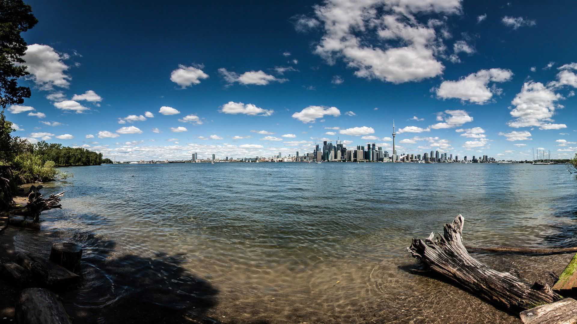 City Lake Ontario Toronto Image Free Wallpaper 1920x1080 PC