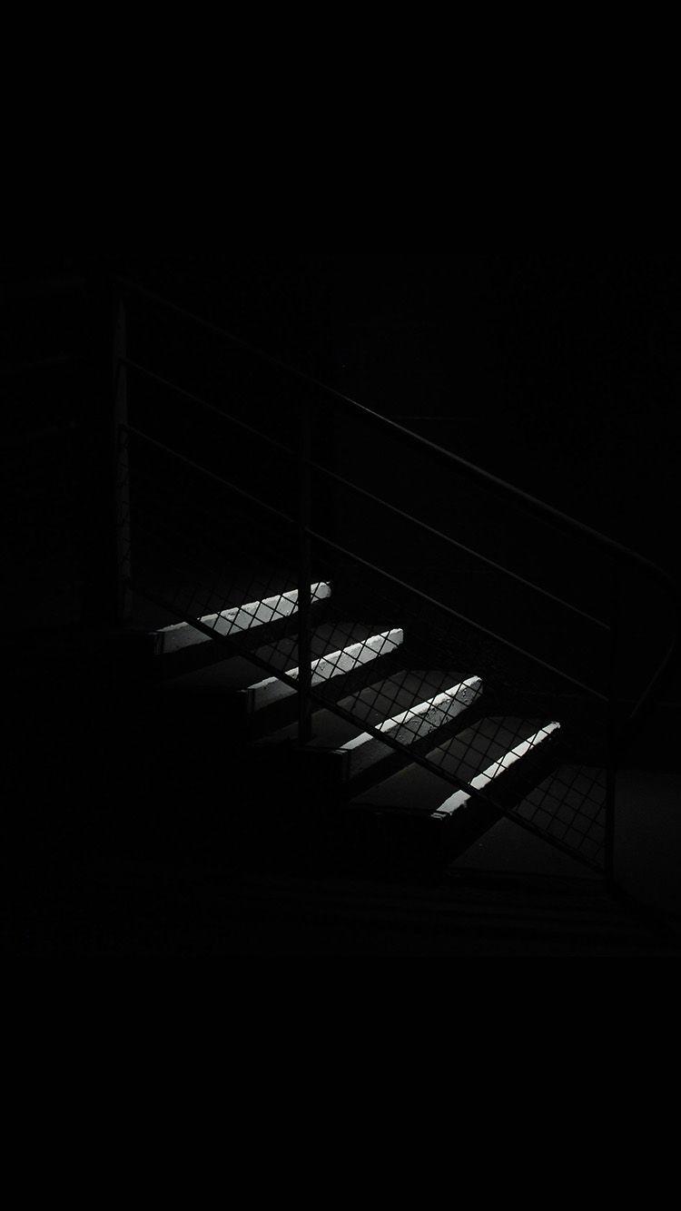 iPhone X wallpaper. dark stairs minimal simple city bw