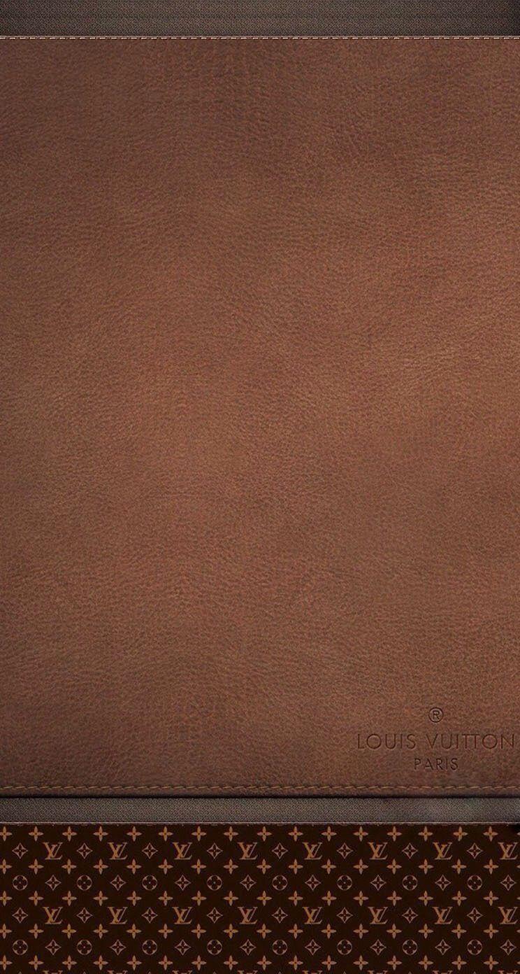 Brown Leather Louis Vuitton Wallpaper. Cellphone