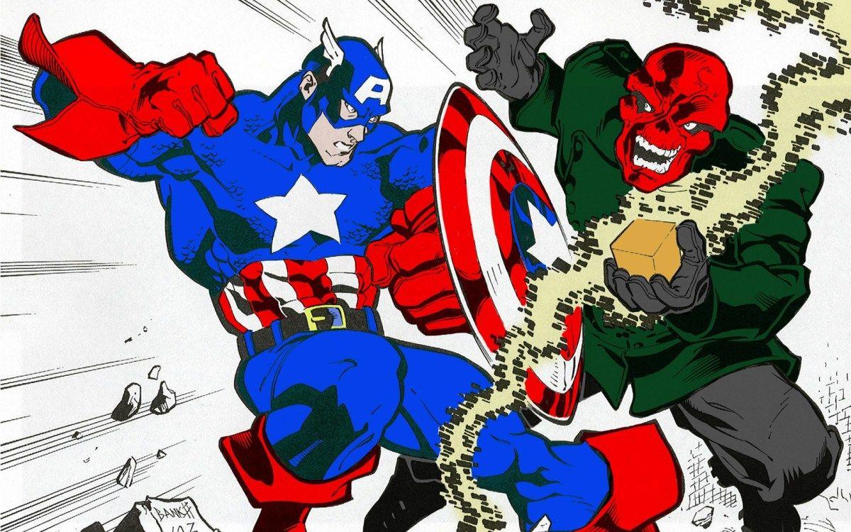 captain america vs red skull. Zoom Comics Comic Book Wallpaper