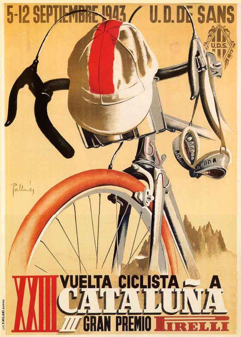 Cycling Tour Of Catelonia Cycling Posters