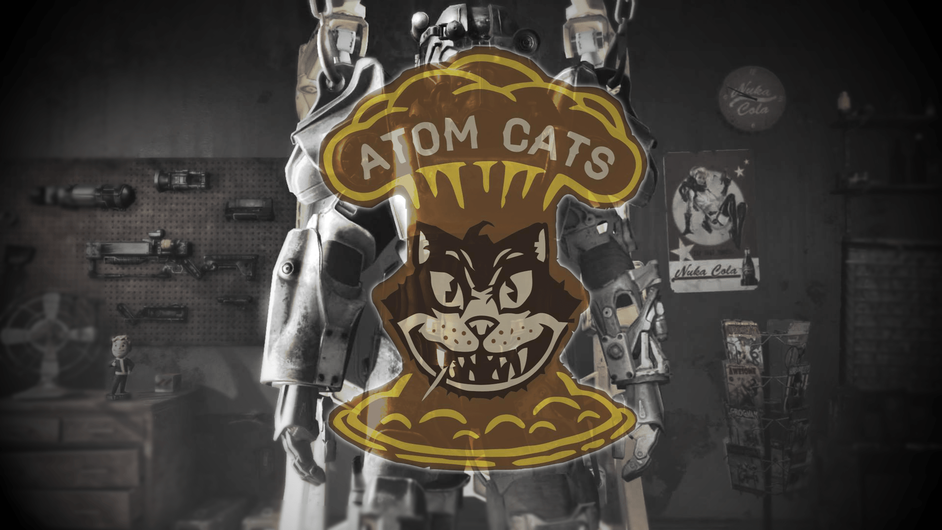 Atom Cats Wallpaper