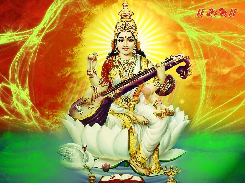 Goddess Saraswati Wallpaper. Goddess Image and Wallpaper Saraswati Wallpaper