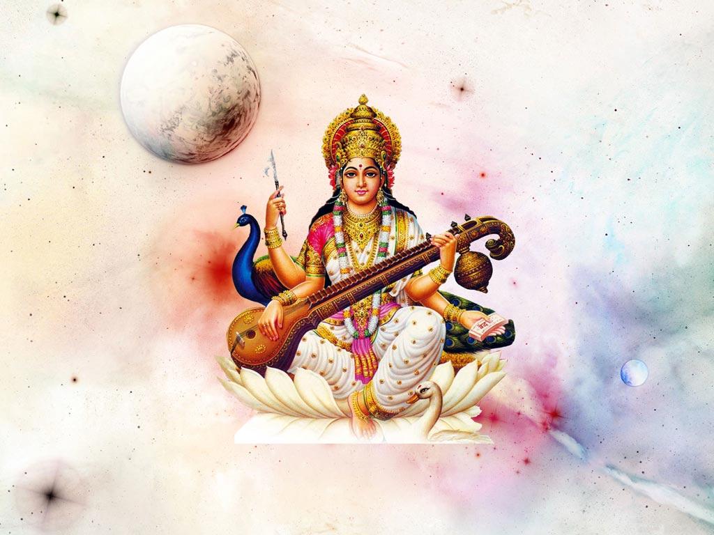 Saraswati God Wallpapers - Top Free Saraswati God Backgrounds -  WallpaperAccess