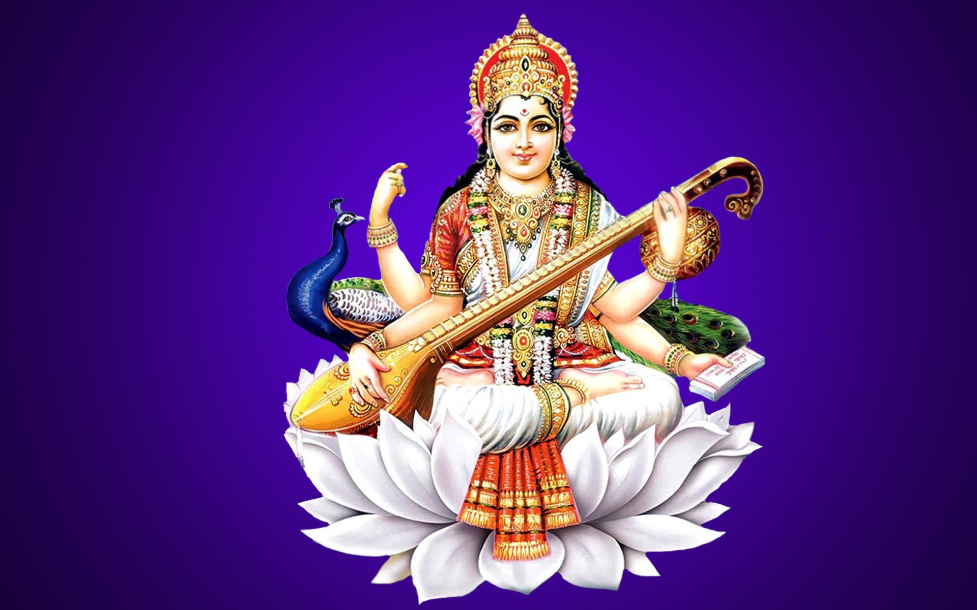 Hindu Goddess Saraswati 4K HD Wallpapers Poster Pictures  Images
