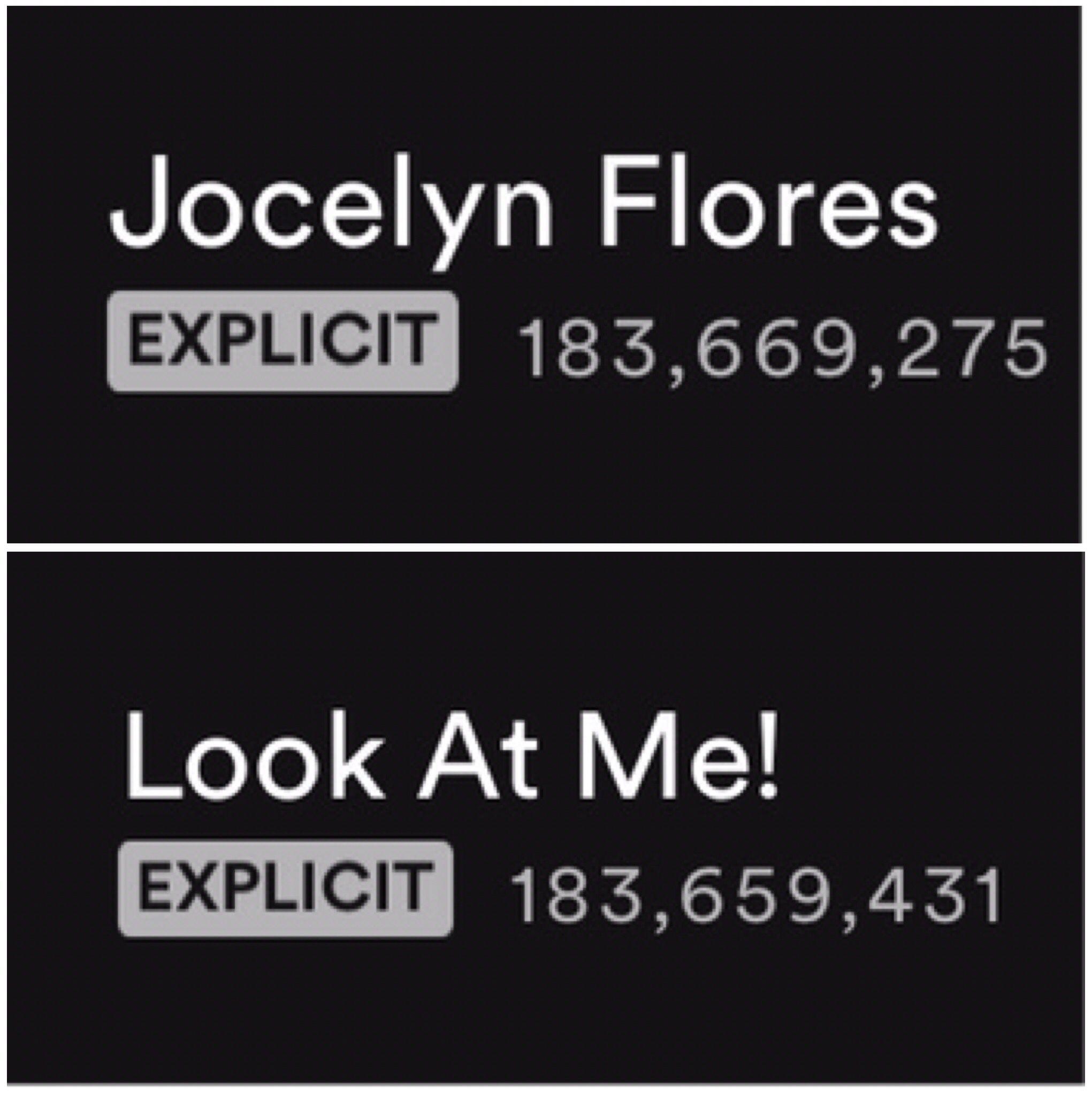 Jocelyn Flores has surpassed Look At Me in streams on Spotify!