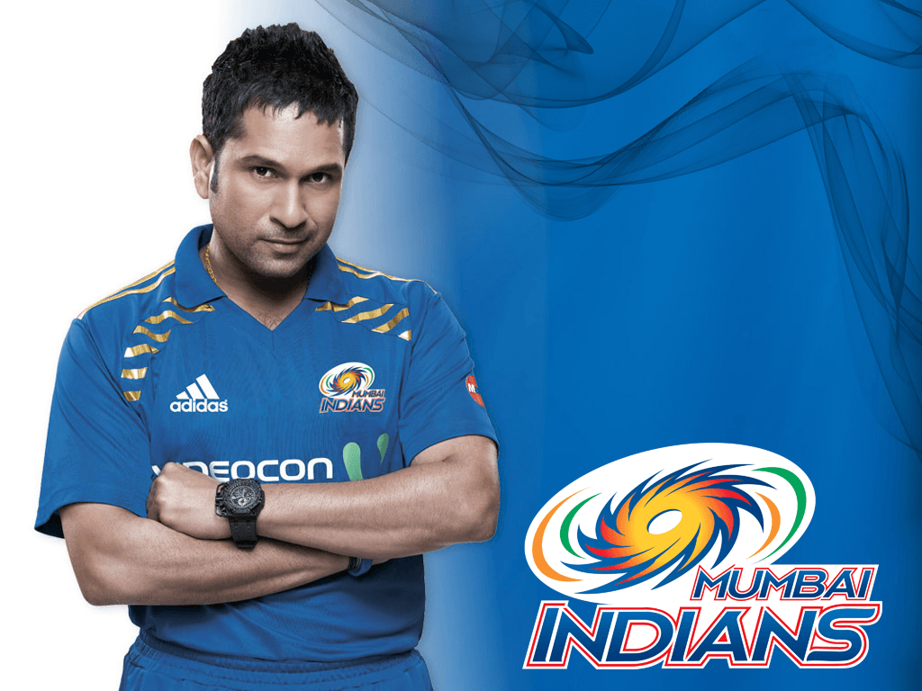 Wallpaper: Mumbai Indians HD Wallpaper With Sachin Tendulkar