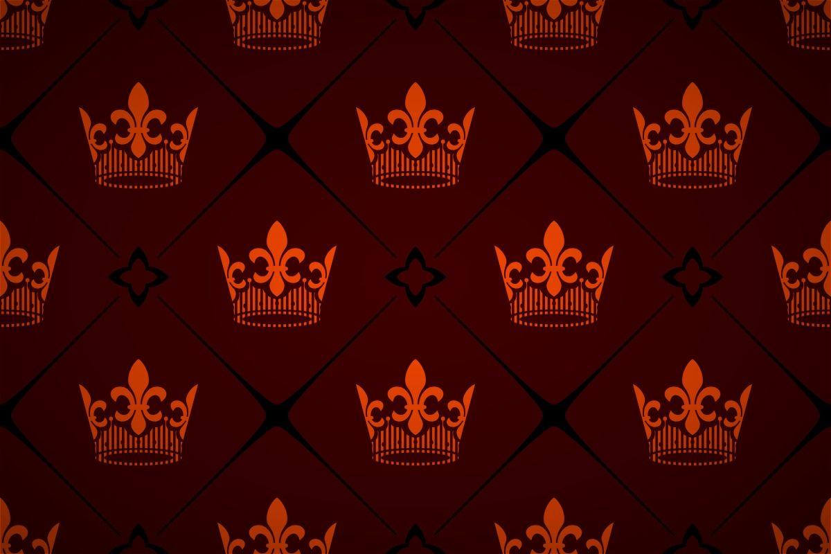 royal crown pattern #wallpaper