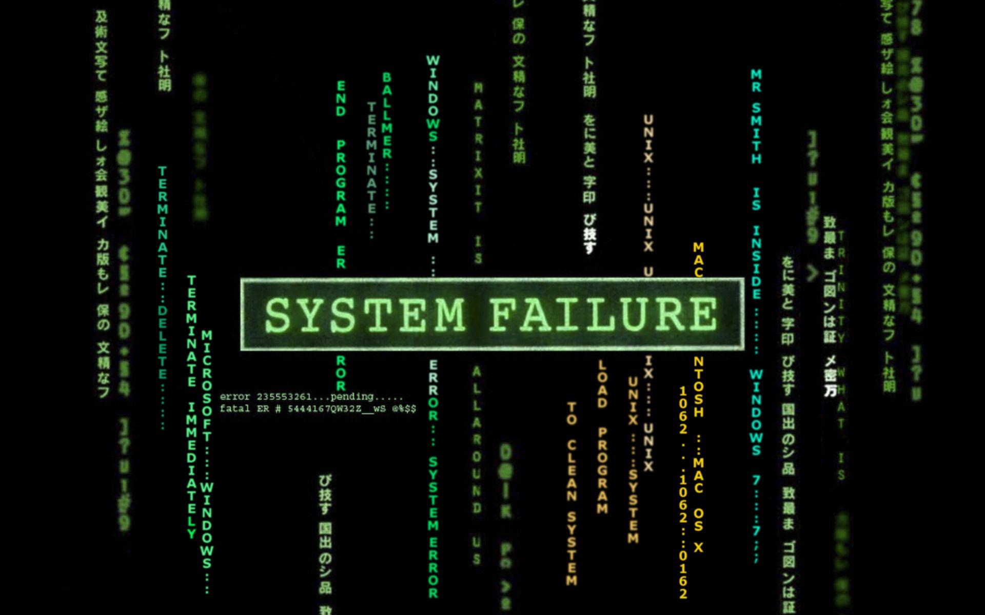 Download the System Failure Wallpaper, System Failure iPhone