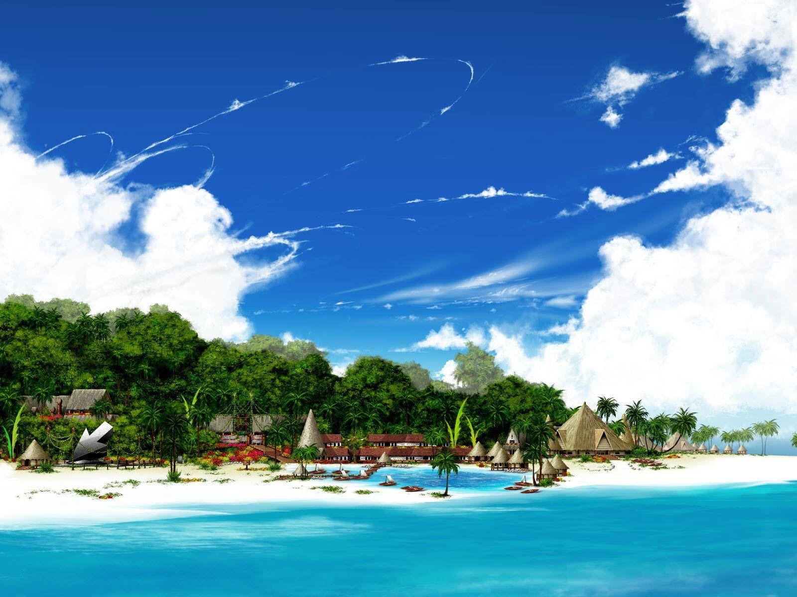 Beautiful Sea Land Wallpaper in jpg format for free download
