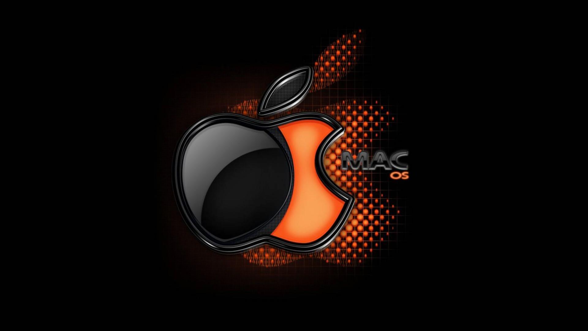 Black and Orange Background HD