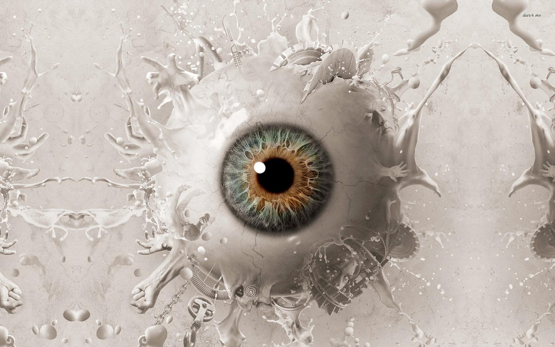 Liquid eyeball wallpaper Art wallpaper
