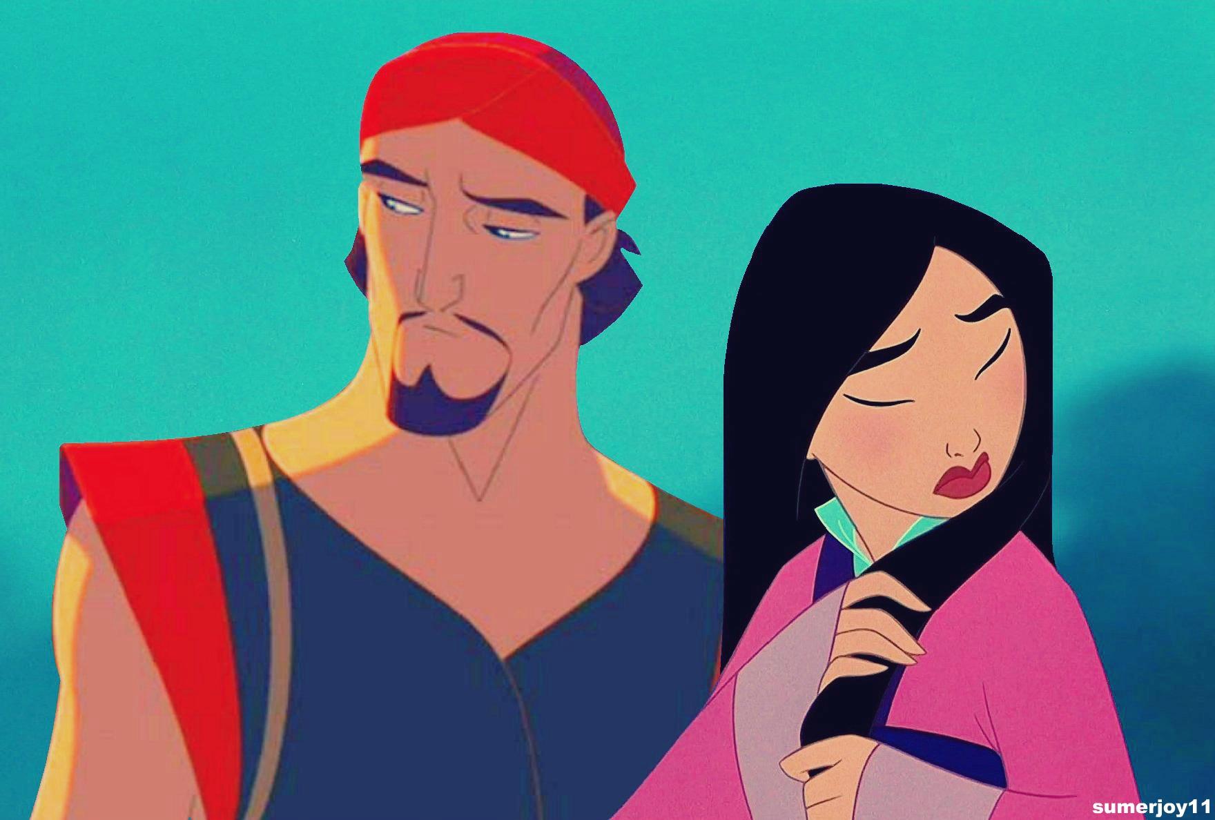 Sinbad and Mulan Disney Crossover Widescreen Background for Nexus 6