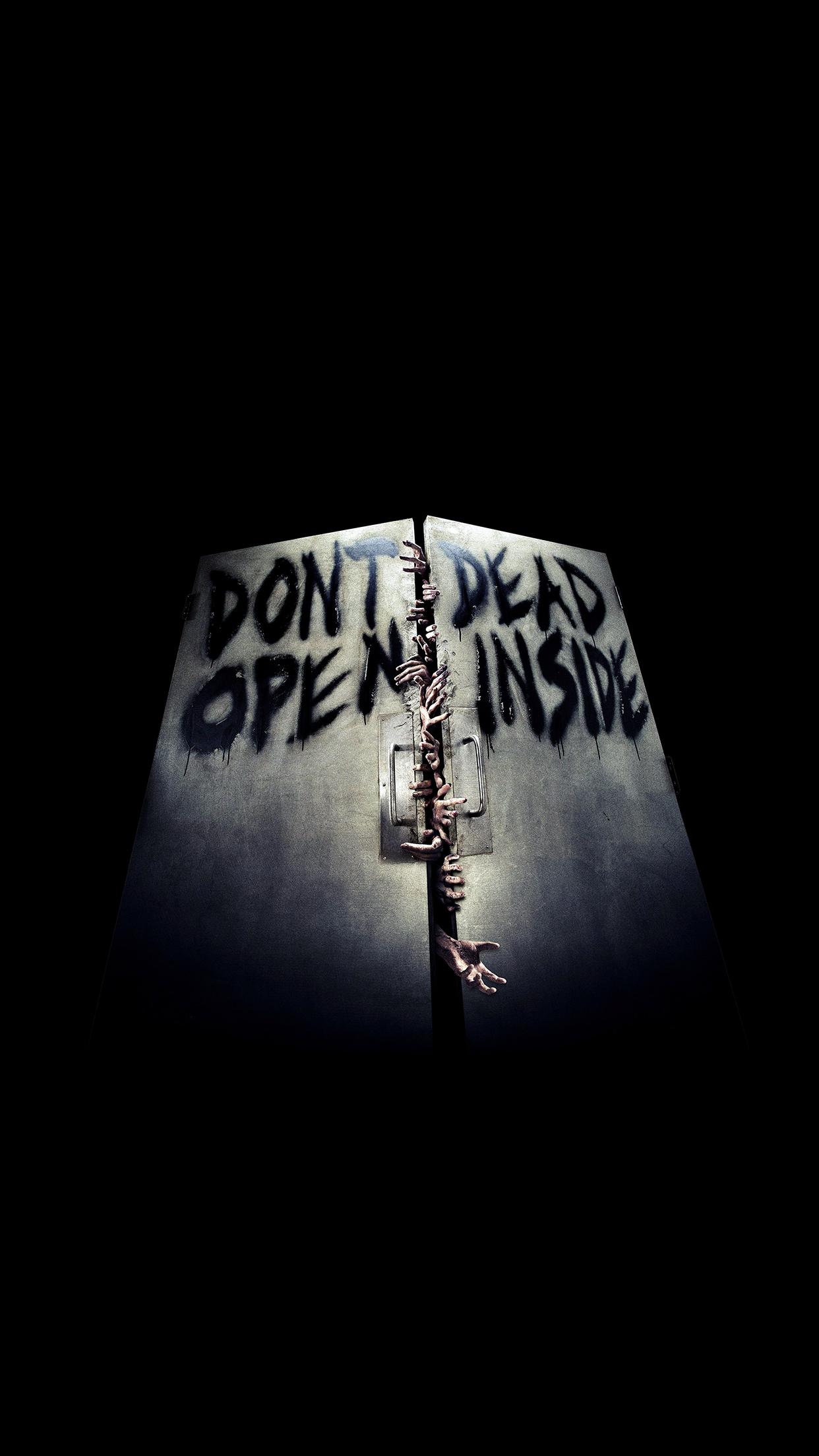 The Walking Dead door Wallpaper for iPhone X, 6