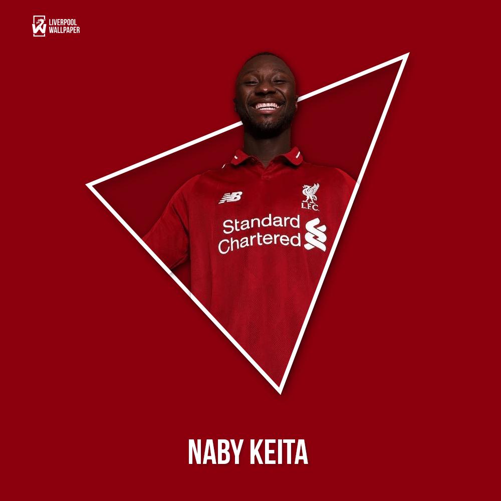 Naby Keita Smile To Liverpool Fans Wallpaper