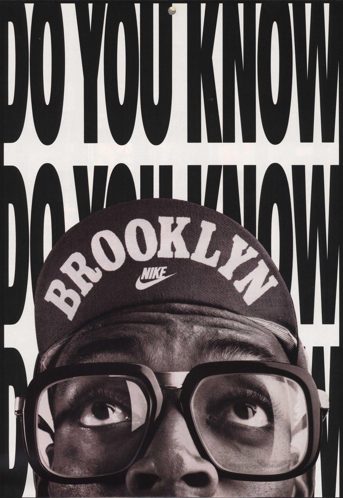 Spike Lee / Nike. typography & letterforms. Nike, Mars