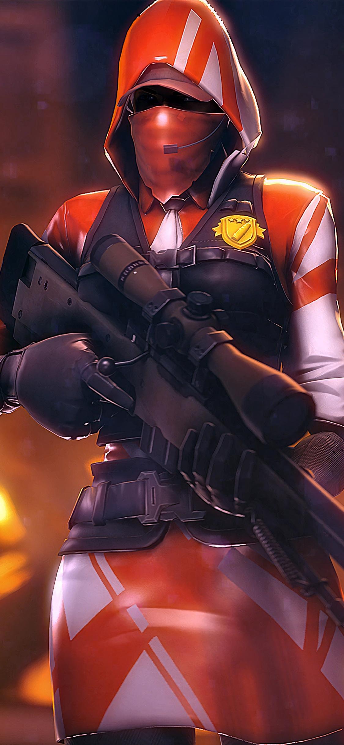 Ace Sniper Outfit Fortnite iPhone Background