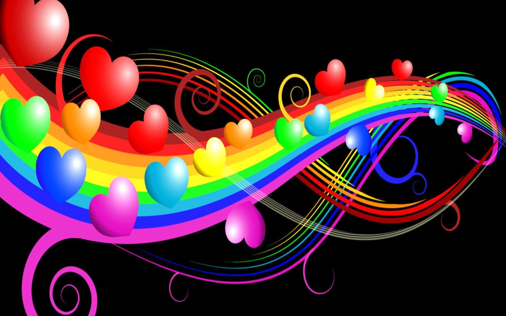Abstract Multicolor Circles Rainbows HD Wallpaper X Photo