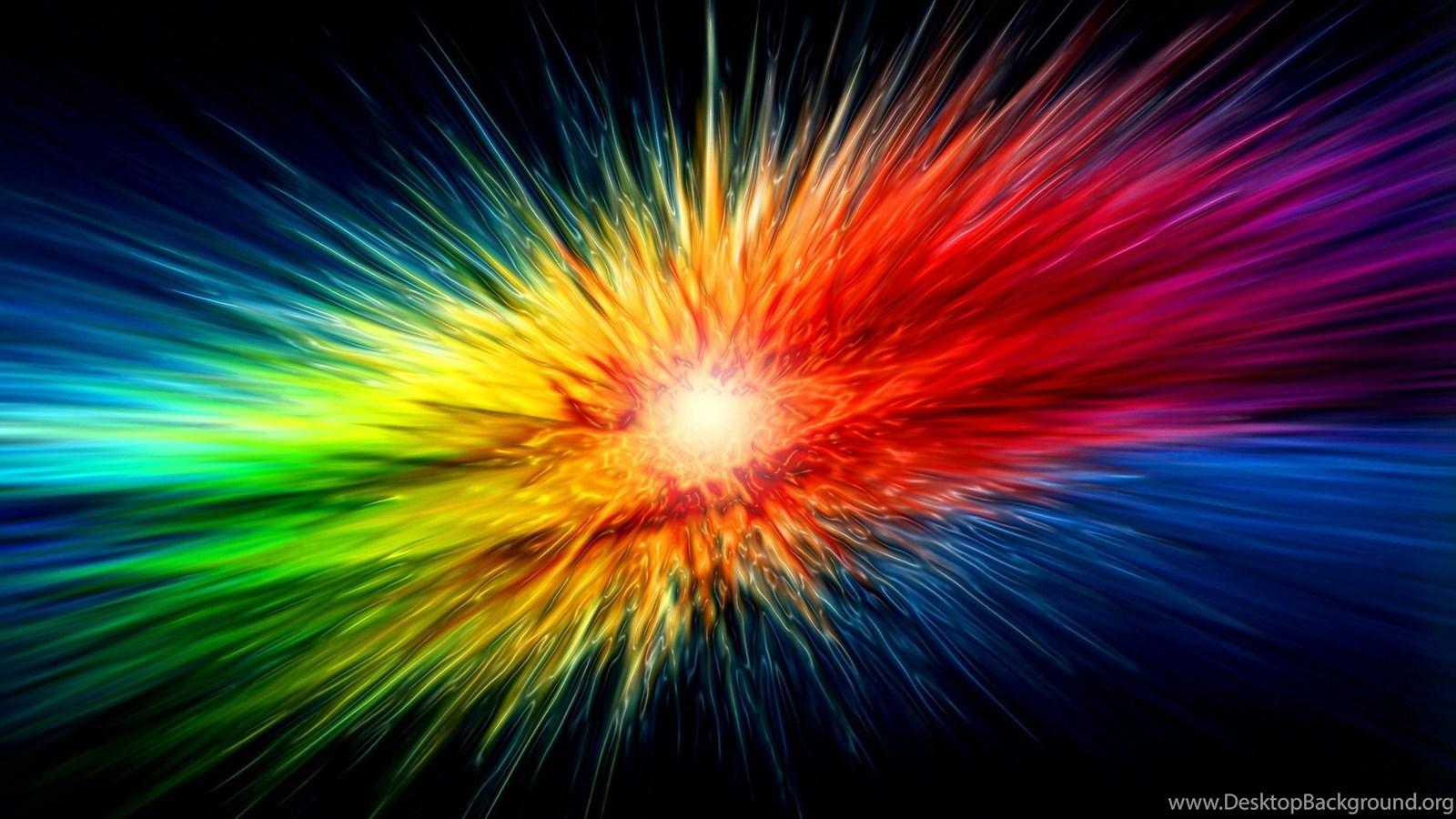 Multicolor Stars Rainbows Wallpaper Desktop Background