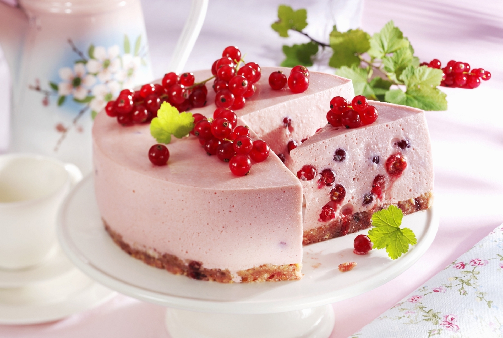 Wallpaper Cakes Currant Food Sweets 1920x1290