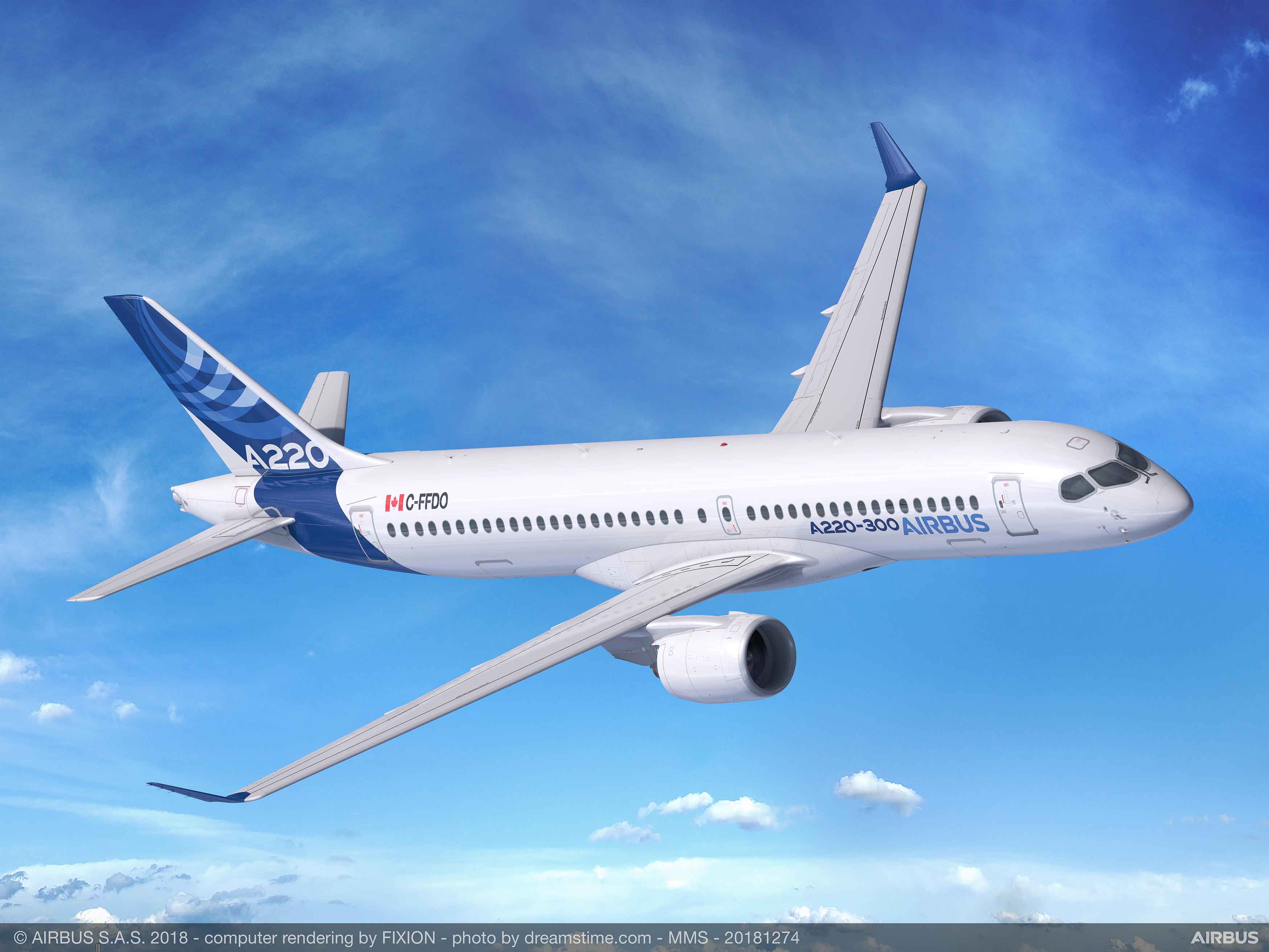 Farnborough: Unnamed US Airline Orders 60 A220s