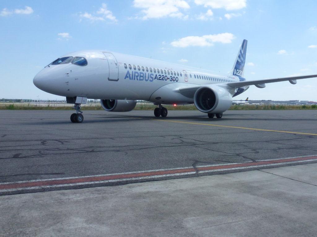 L'instant où le C Series est devenu officiellement l'Airbus A220