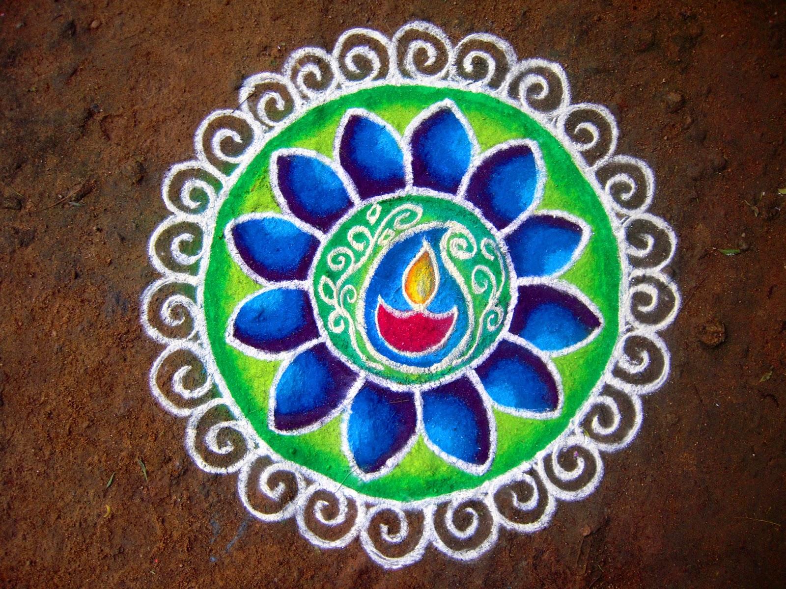 Happy Diwali diwali diya flame flower rangoli HD phone wallpaper   Peakpx