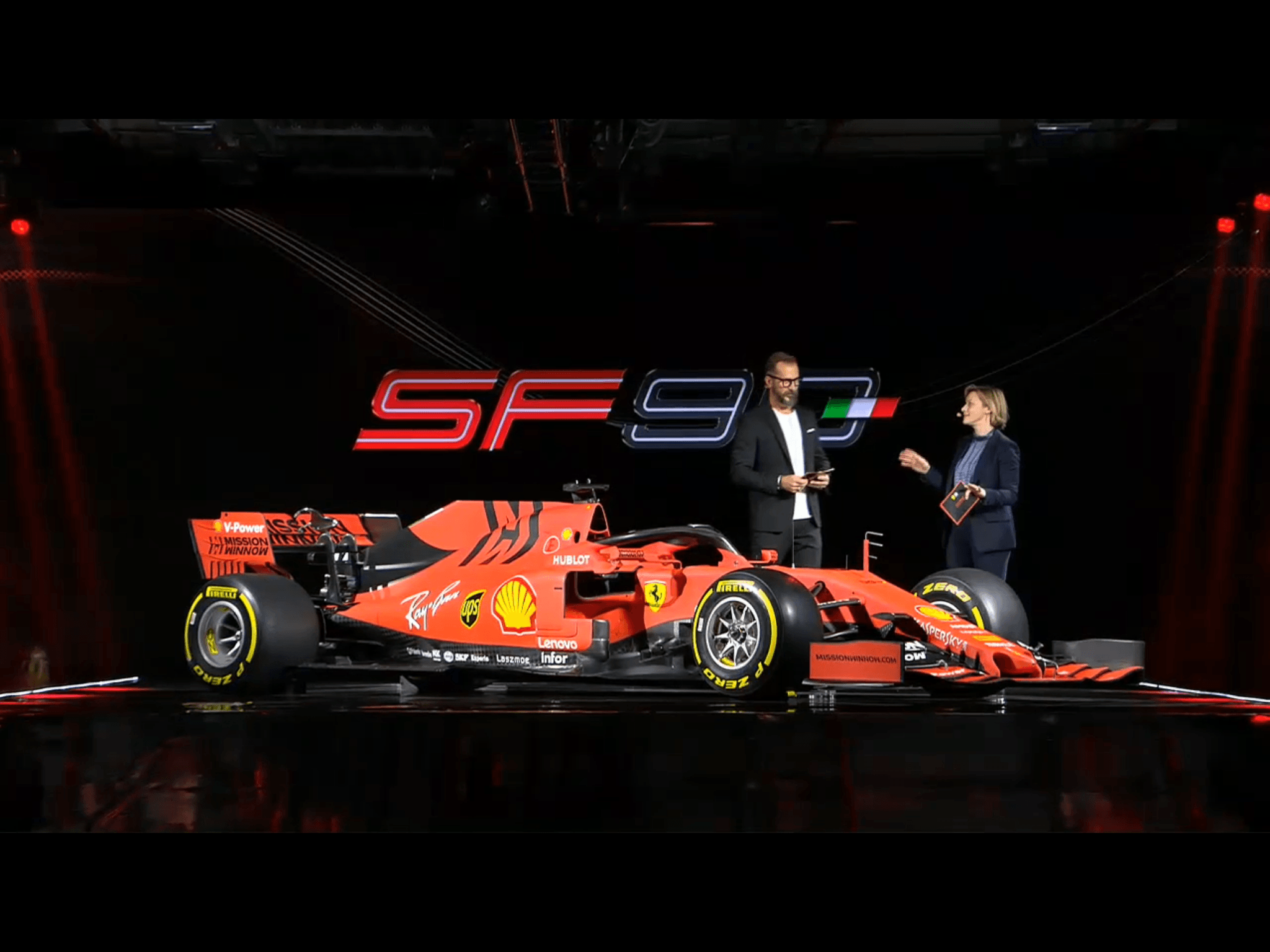 Ferrari SF90 F1 car launch picture