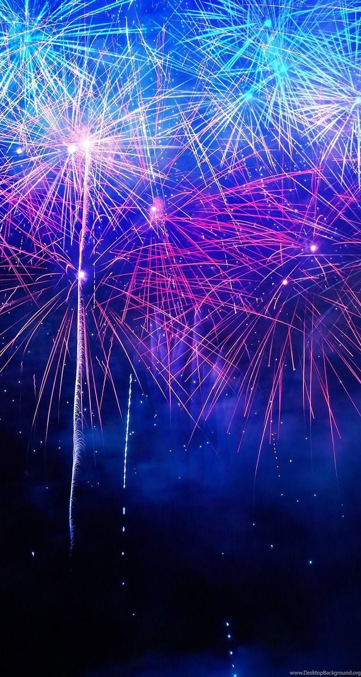 Coloful Fireworks iPhone 5s Wallpaper Download Desktop Background